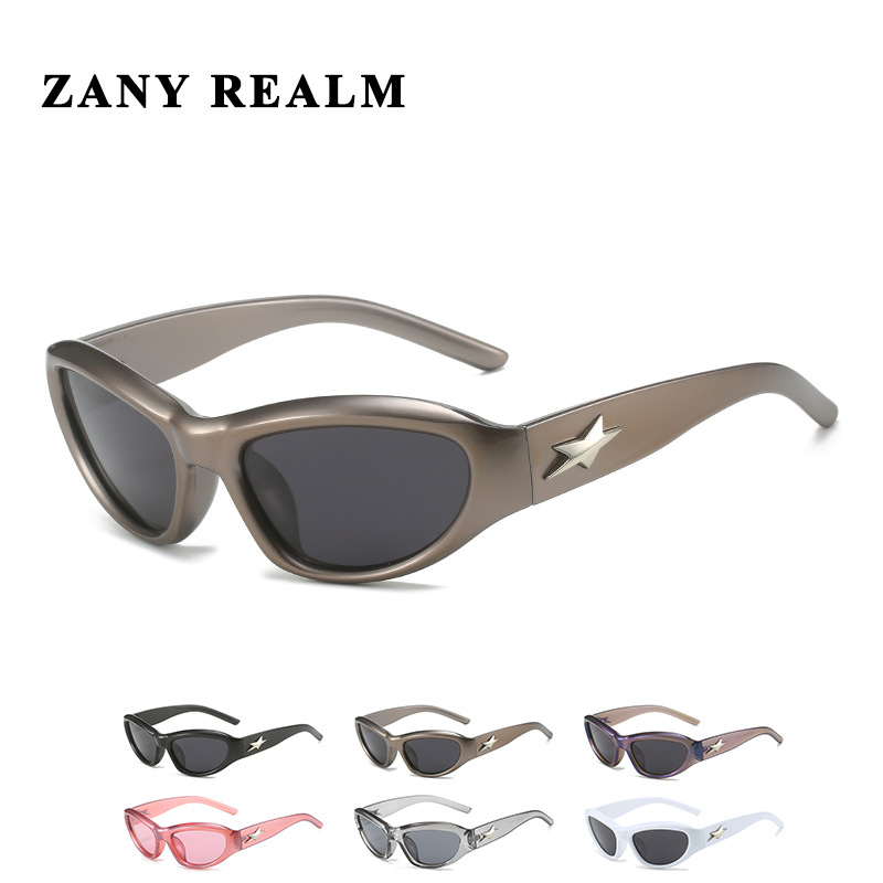 Nueva estrella y2g gafas de sol polarizadas tecnología futura sentido cyberpunk montar retro transfronterizo gafas de sol 5025
