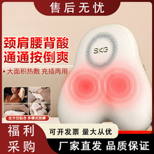 SKG腰部按摩器按摩仪腰部按摩腰靠热敷靠垫理疗仪车载办公按摩器
