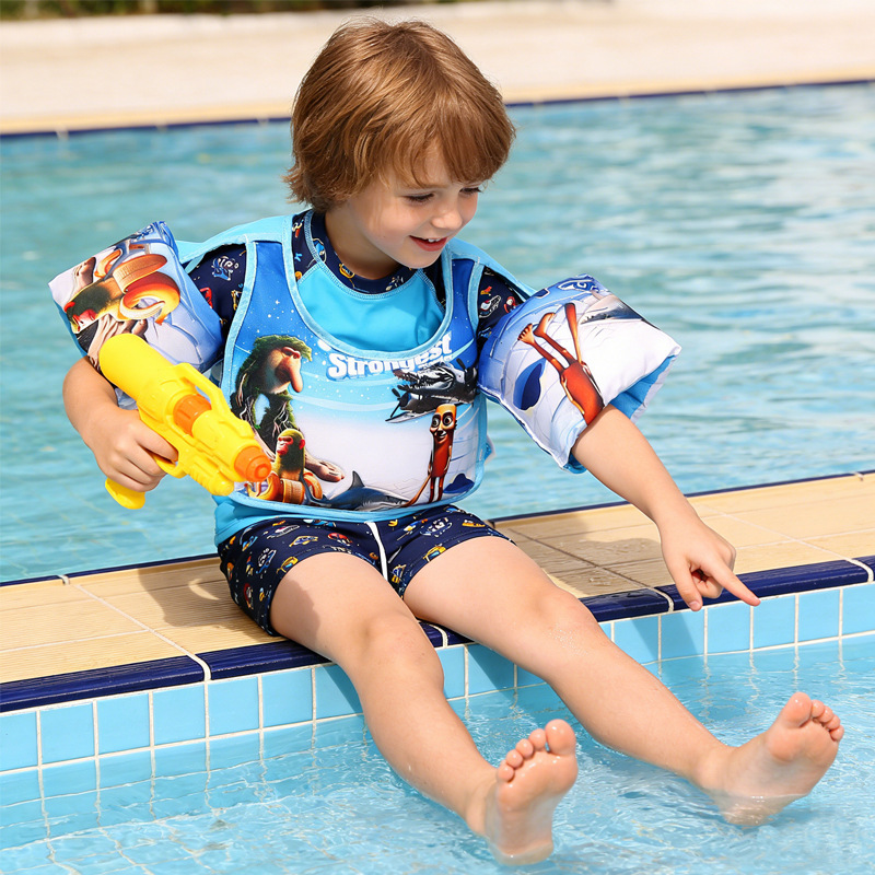 Children's Buoyancy Vest Swimsuit with Floating Sleeves for Learning Swimming, Arm Rings, Water Sleeves, and Auxiliary Buoyancy Vest Children's Buoyancy Vest Swimsuit with Floating Sleeves for Learning Swimming, Arm Rings, Water Sleeves, and Auxiliary Buoyancy Vest