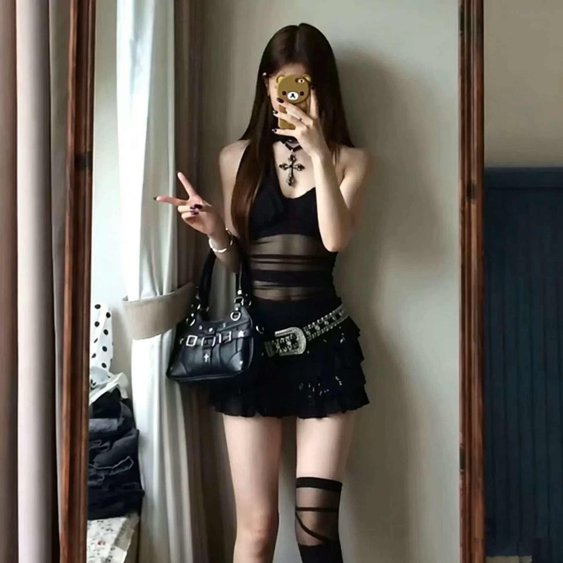 Панк пояс в азиатском стиле with rhinestones?