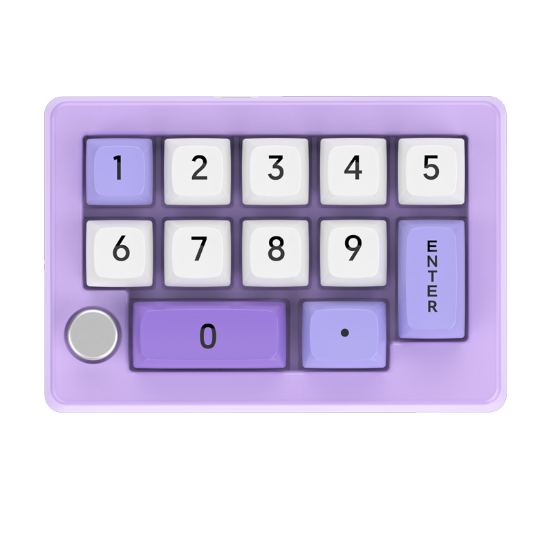 Teclado numérico púrpura noble