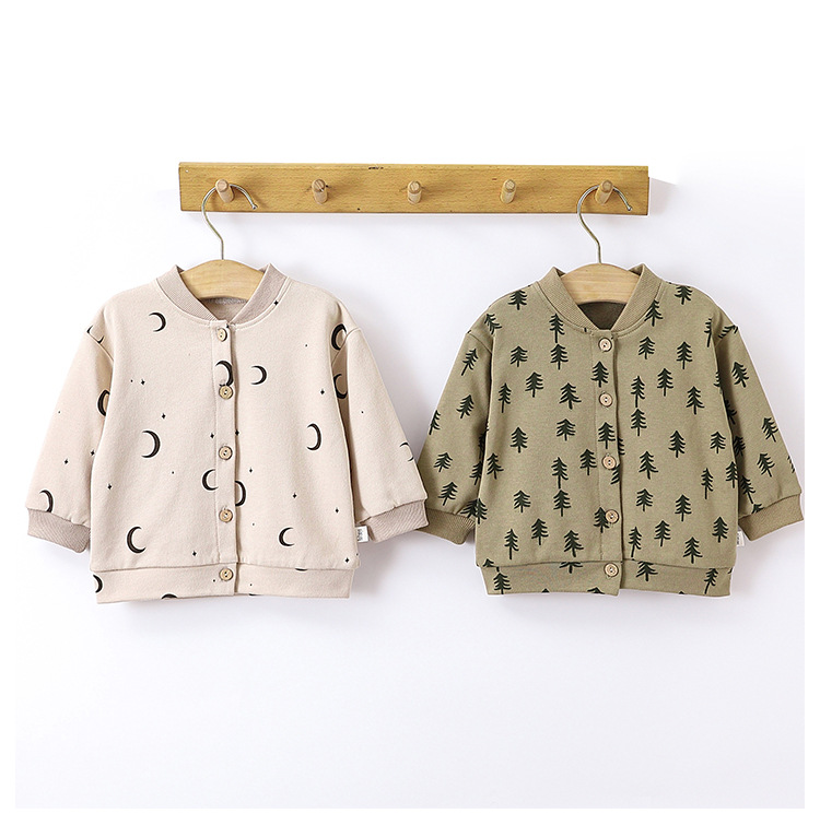 Simple Style Printing Cotton Girls Outerwear display picture 2