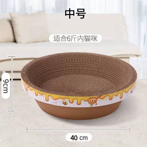 Когтеточка для кошек, гнездо для кошки, кошачья миска, без крошек, царапинг, износостойкость, гофрированная бумага, подкладка-царапалка, четырех времен года товары для кошек, игрушка