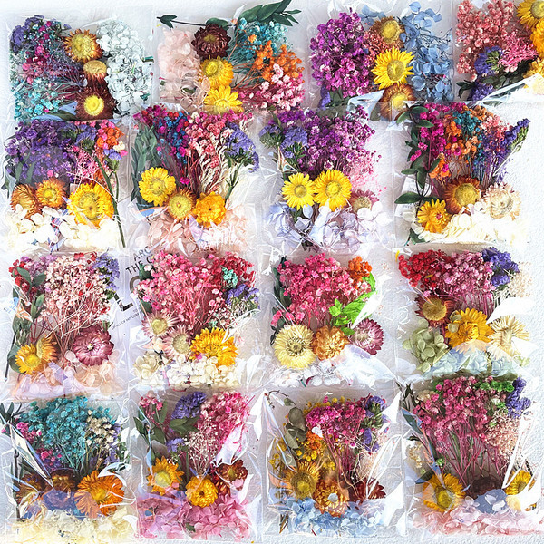 Dried flower material bags for immortal dried flower materials…