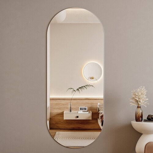 Acrylic Soft Mirror Full-Length Mirror Home Wall-Stick Self-Adhesive Full-Body Dressing Mirror for Girls' Bedroom Full-Length Dressing Room Mirror Wardrobe Try-On Mirror