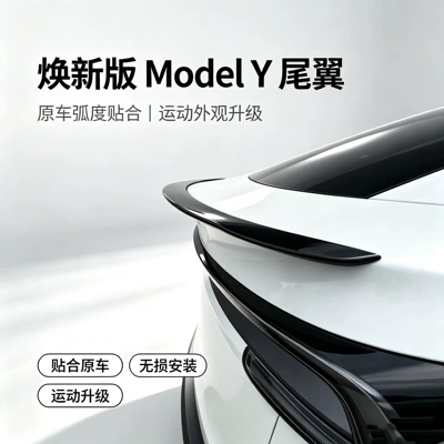 Fixed wind wing — the new Tesla Model