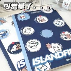 小红书同款线条小狗笔记本学生本子ins高颜值可爱学习手账草稿本