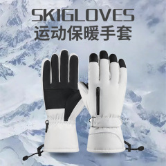 スキー用手袋、特大サイズ、冬用、裏起毛、厚手、アウトドア、サイクリング、保温、防水、防寒、タッチスクリーン対応、越境販売