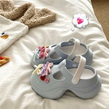 7.0cm���߶���ЬŮ�ļ��¿���ٴ����⴩͸�����eva���^��Ь