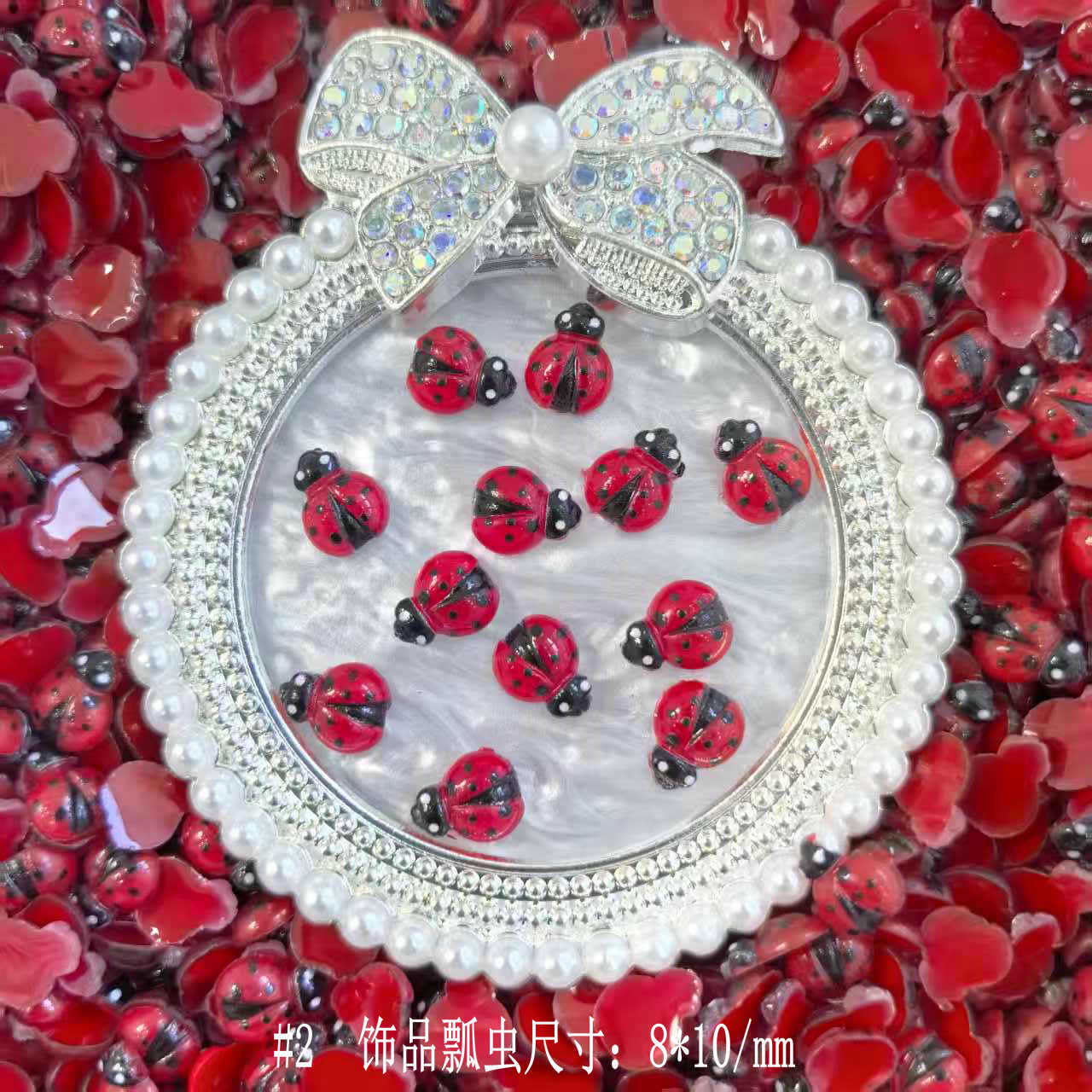 仿真七星瓢虫树脂饰品配件文具玩具服饰工艺品小配饰_04.jp