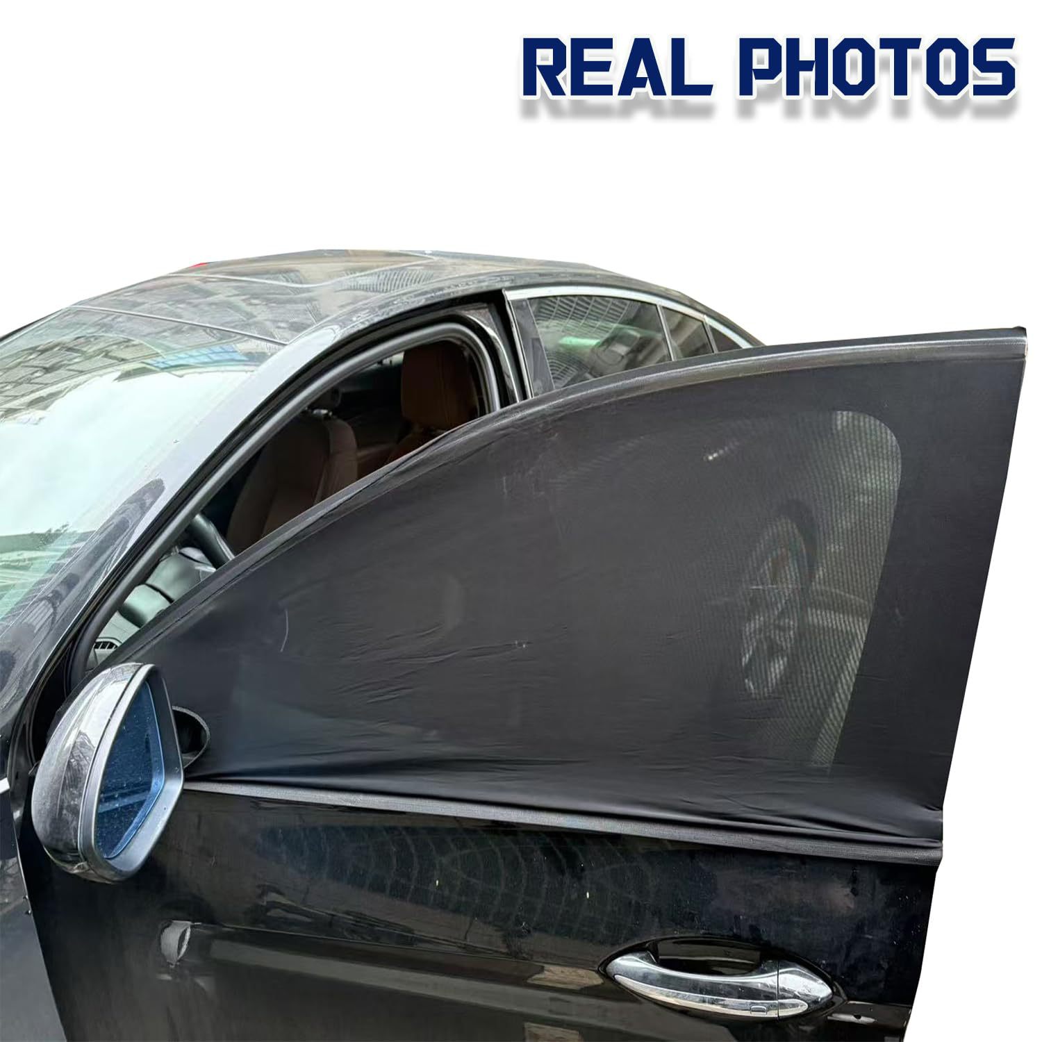 Universal Stretch Elastic Car Anti-Mosquito Curtain Sunshade Mesh Breathable Sun Protection and Heat Insulation Car Sunshade