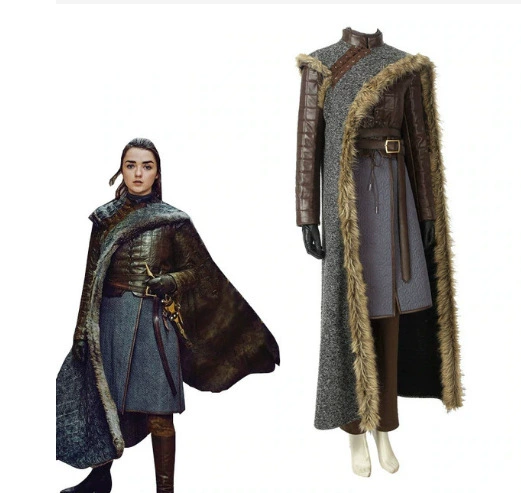 Игра престолов 8 сезон Песнь Льда и Огня Арья II Одинаковая одежда для косплея