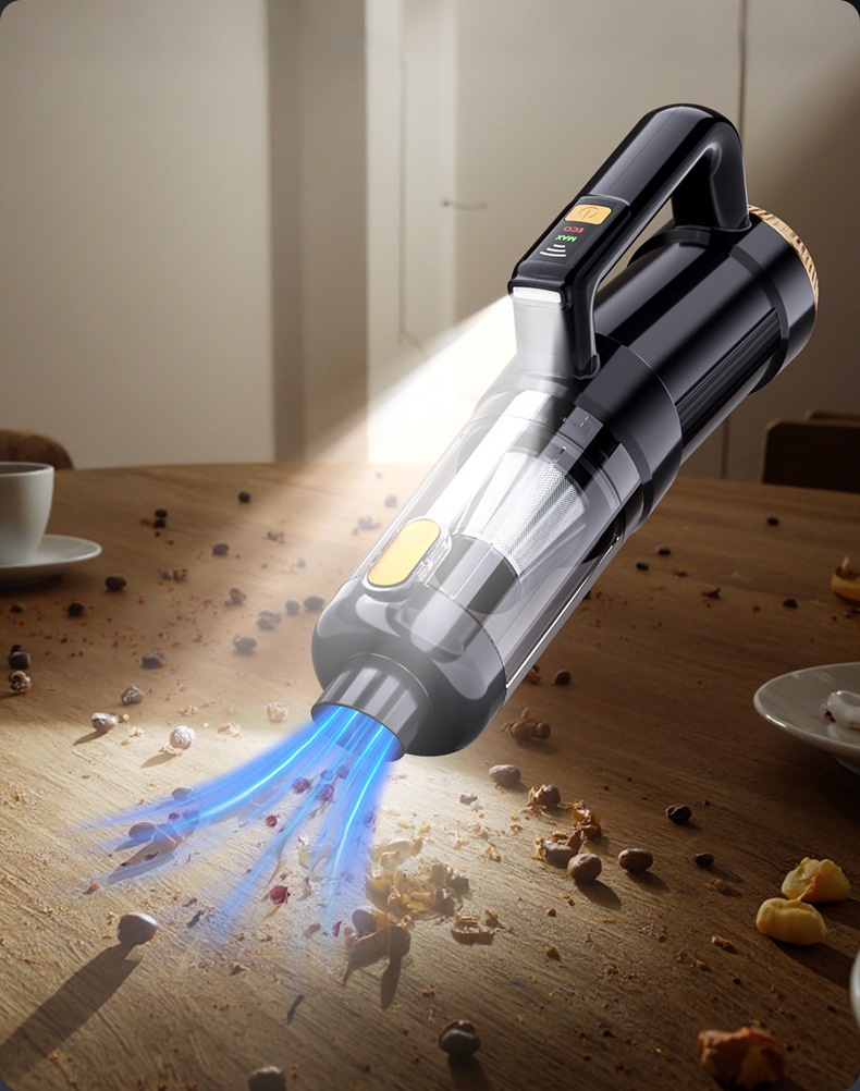 Car-Mounted Small High-Suction Vacuum Cleaner, Portable Dual-Purpose Handheld Car Vacuum Cleaner, Blowing and Suction Integrated
