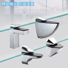 玻璃夹子玻璃固定夹方形卡子酒柜层板夹墙面支撑架隔层托架免打孔