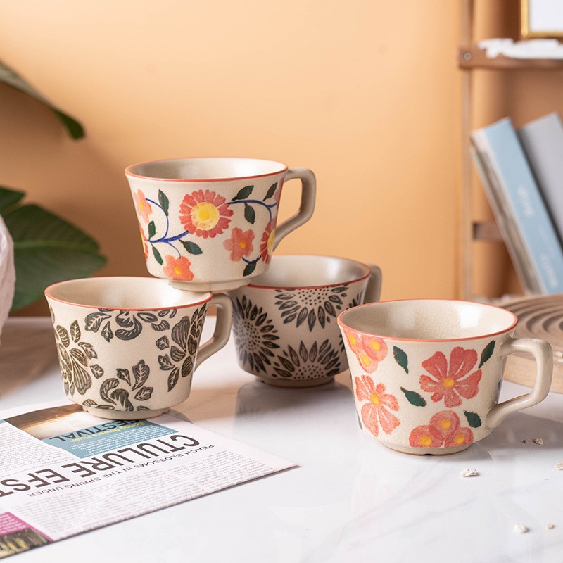 Taza para Desayuno de Cerámica de Porcelana Blanca Resistente a Altas Temperaturas para el Hogar