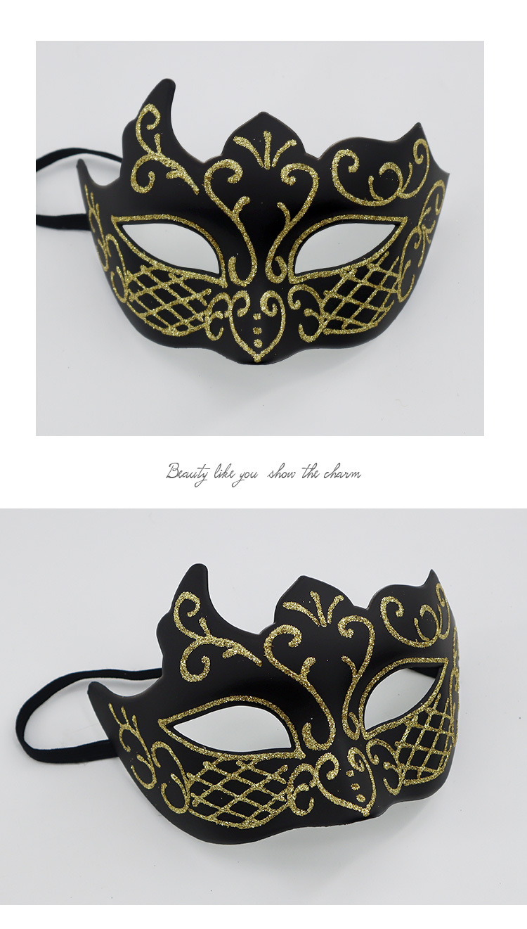 Hallowmas Festive & Party Supplies party bár maszk félarc férfi festett maszk spray festék férfi és női maszk_voghion.com