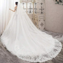 U 44502 Long trailing bride veil ������β����ͷɴ�羳��
