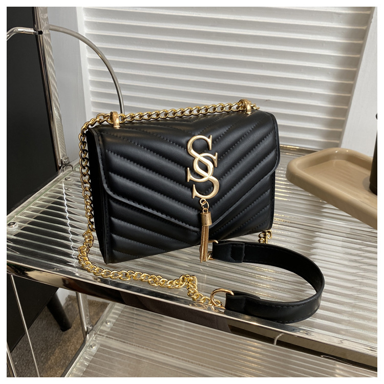 Damen Handtasche Im Western Stil Mit Kette Und Umhängefunktion_voghion.com