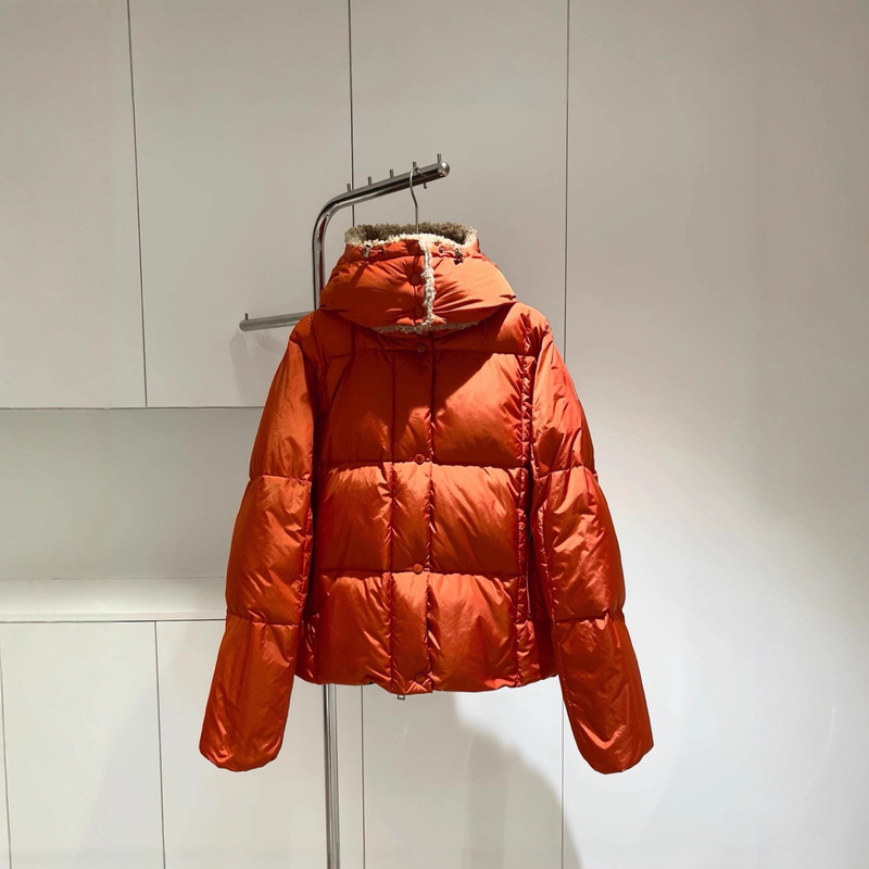 Cabinet-Level Quality! m's 2025 Winter New Castelnou Large Lapel Straight down Jacket for Women Cabinet-Level Quality! m's 2025 Winter New Castelnou Large Lapel Straight down Jacket for Women