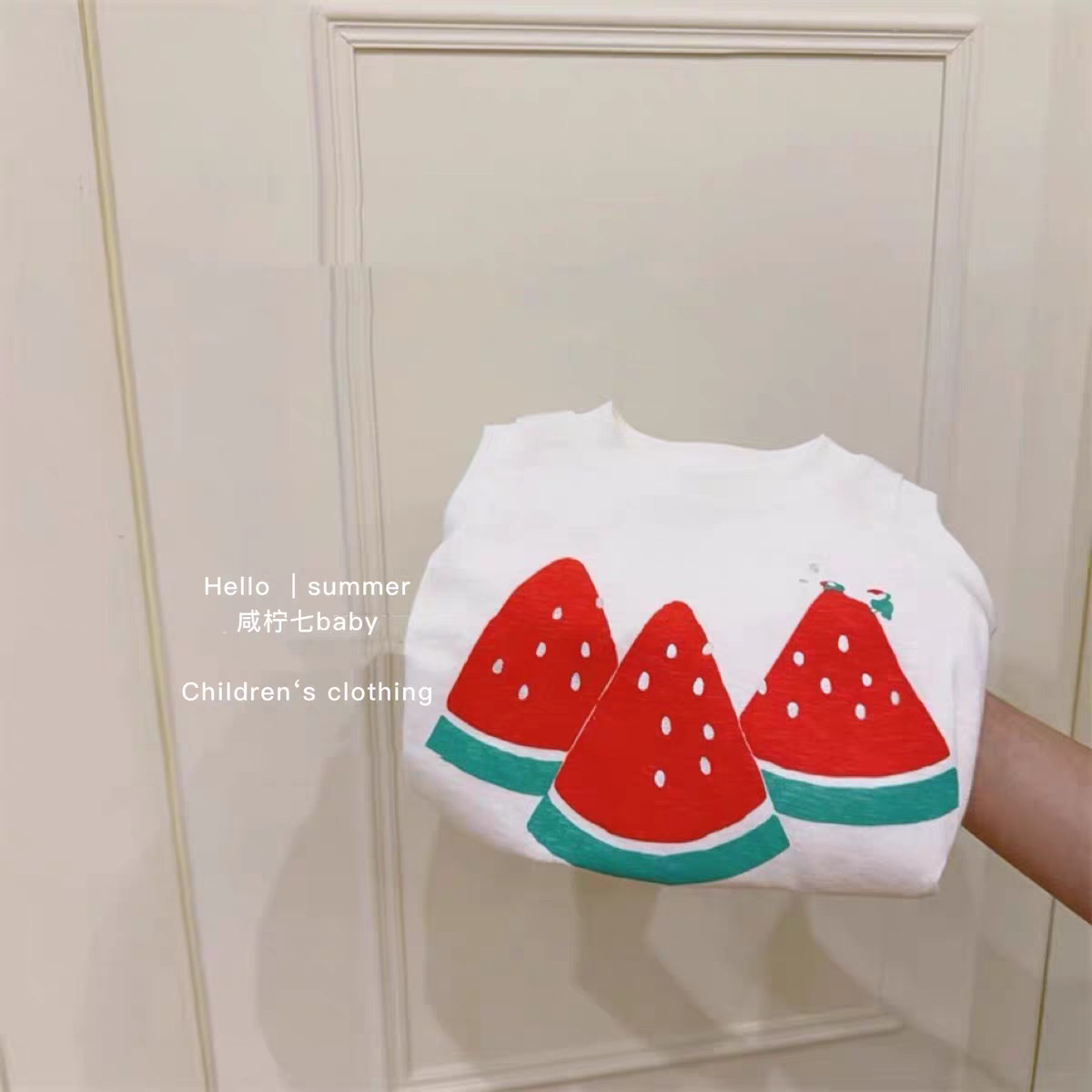 Baby Jardín de infantes lindos dibujos animados sin mangas chaleco vestido de niñas verano nueva camiseta camiseta