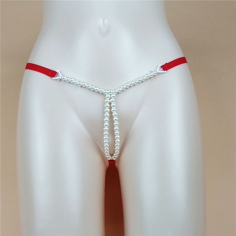 Dropshipping Sexy Hollow Beaded Lingerie Panties with Open Crotch and Thin Straps, Women's Thong T-Pants Dropshipping Sexy Hollow Beaded Lingerie Panties with Open Crotch and Thin Straps, Women's Thong T-Pants