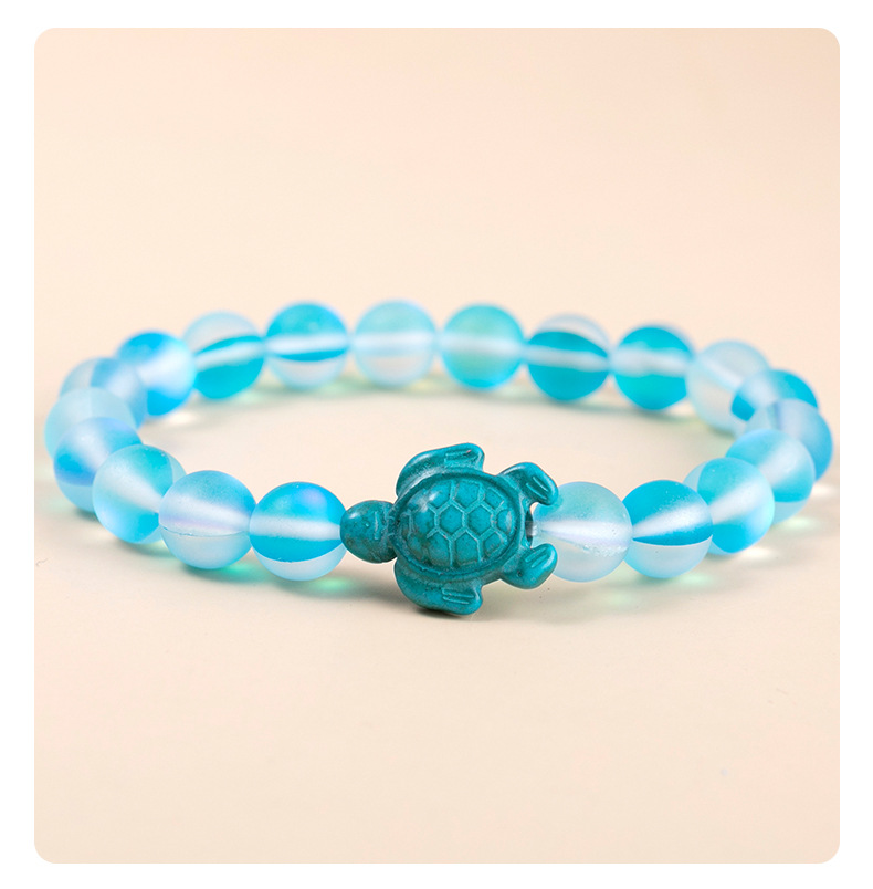 Estilo Simple Tortuga Vidrio Malla Pulsera display picture 1