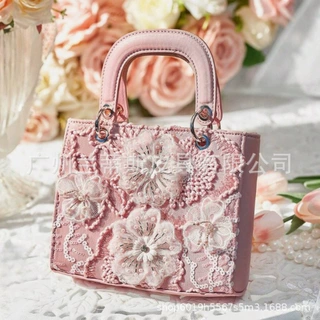 蝴蝶结包女夏日小清新手提包女2025潮流百搭单肩包时尚通勤手提包