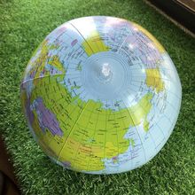 【全新英文版本】充气前直径40cm世界地图印刷充气地球仪 现货