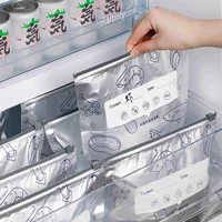 Герметичный пакет из алюминиевой фольги для хранения продуктов, пищевой холодильник, бытовой морозильный пакет для мяса и овощей, антибактериальная упаковка, сумка для хранения на молнии