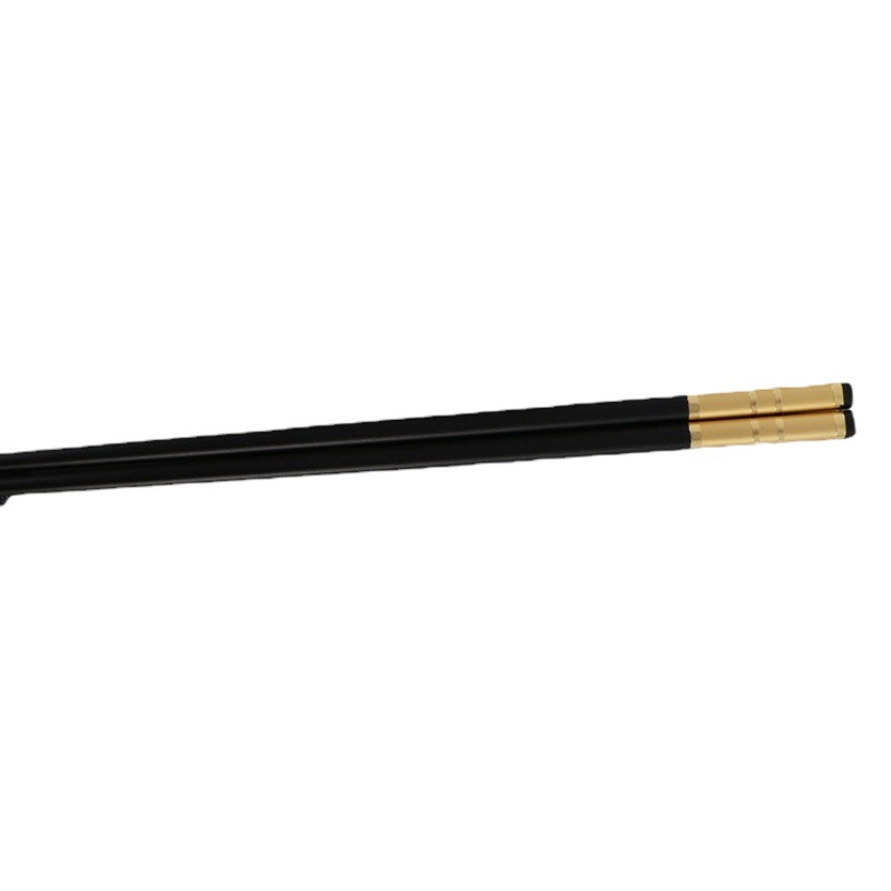 Dinghong manufacturers wholesale household and commercial alloy chopsticks non-slip mildew-proof high quality 10 pairs of embossed alloy chopsticks