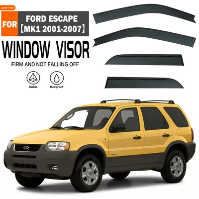 Suitable for Ford Escape Window Visor (Rain shield) - standard-packing-without-logo-escape-mk1-2001-2007-no-bright-strips-rain-shield