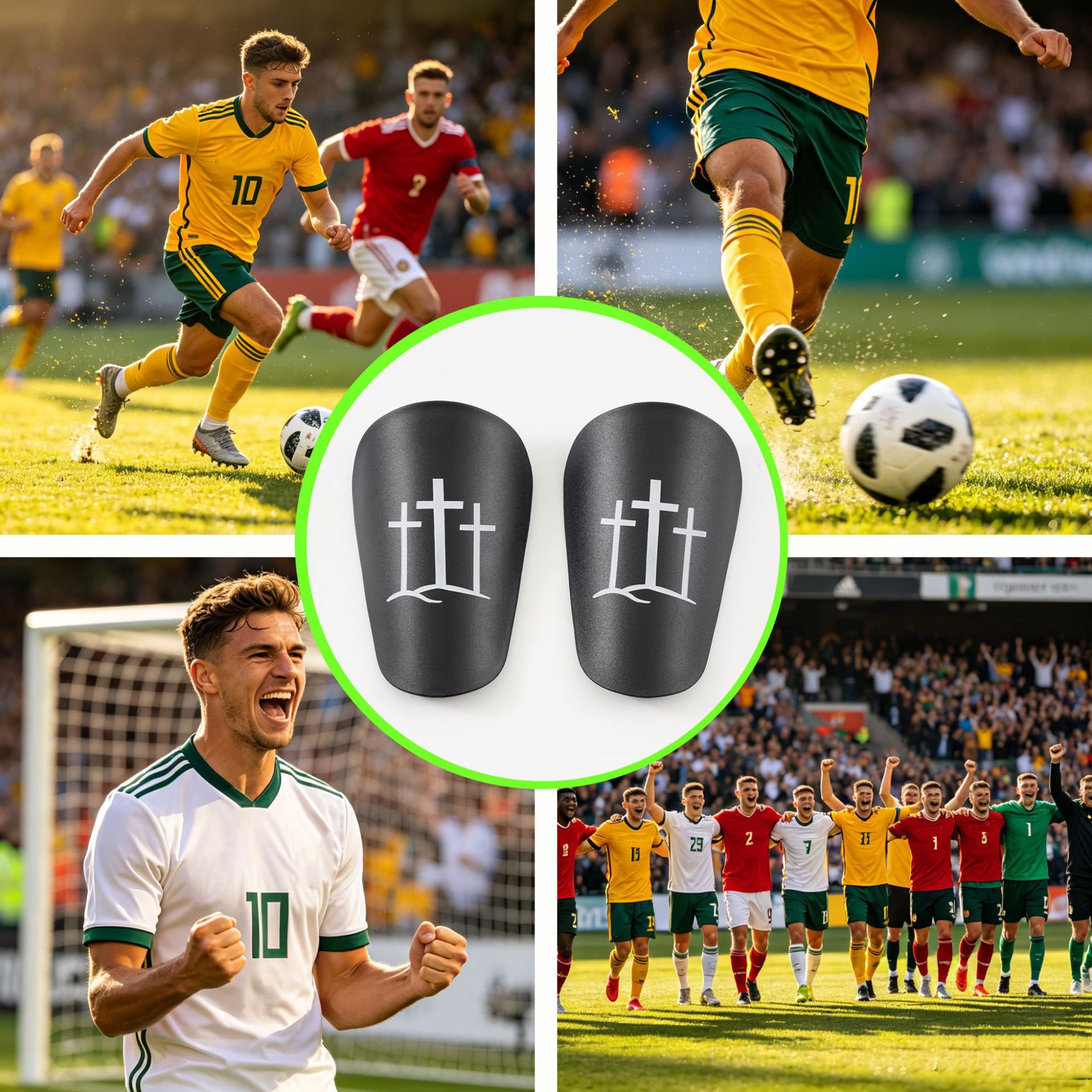 Football Shin Guard Children's and Adult Sports Protection Inserts