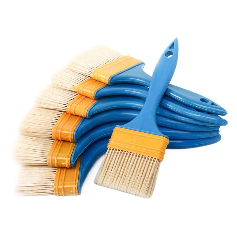 Mango de plástico azul afilado cepillo de alambre cepillo de pintura cepillo de barbacoa cepillo de aceite al por mayor herramientas de hardware cepillo pequeño