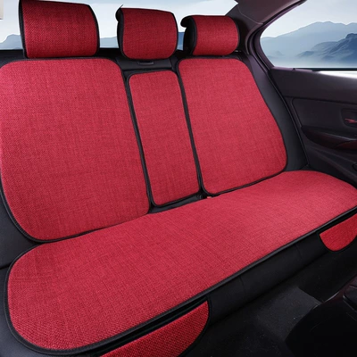 Four Seasons Pad: Cars, Default Option - burgundy-rear-row-three-seat-default-item