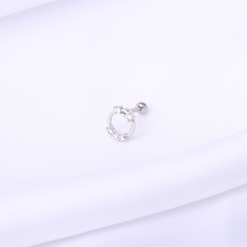 Fashion new simple style copper thick rod earrings wholesale