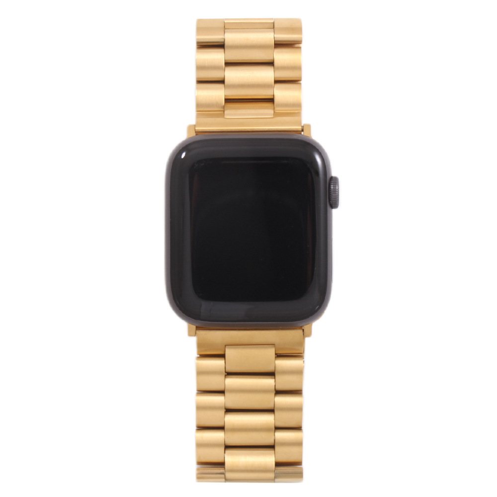 210g Weight Stainless Steel, Steel Belt Strap Material Watch band Classification 304 Stainless Steel, Metal Material Solid Color, Apple Pattern Elegant Style Elegant Solid Color Apple Stainless Steel Steel Belt Watch Band 9