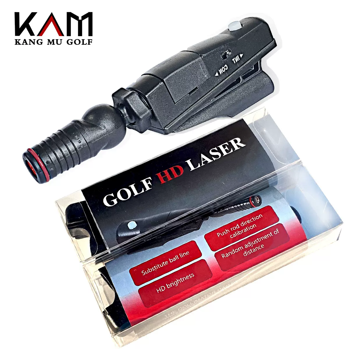 高尔夫发球器训练 推杆激光仪瞄准器 高尔夫推杆练习器球杆配件