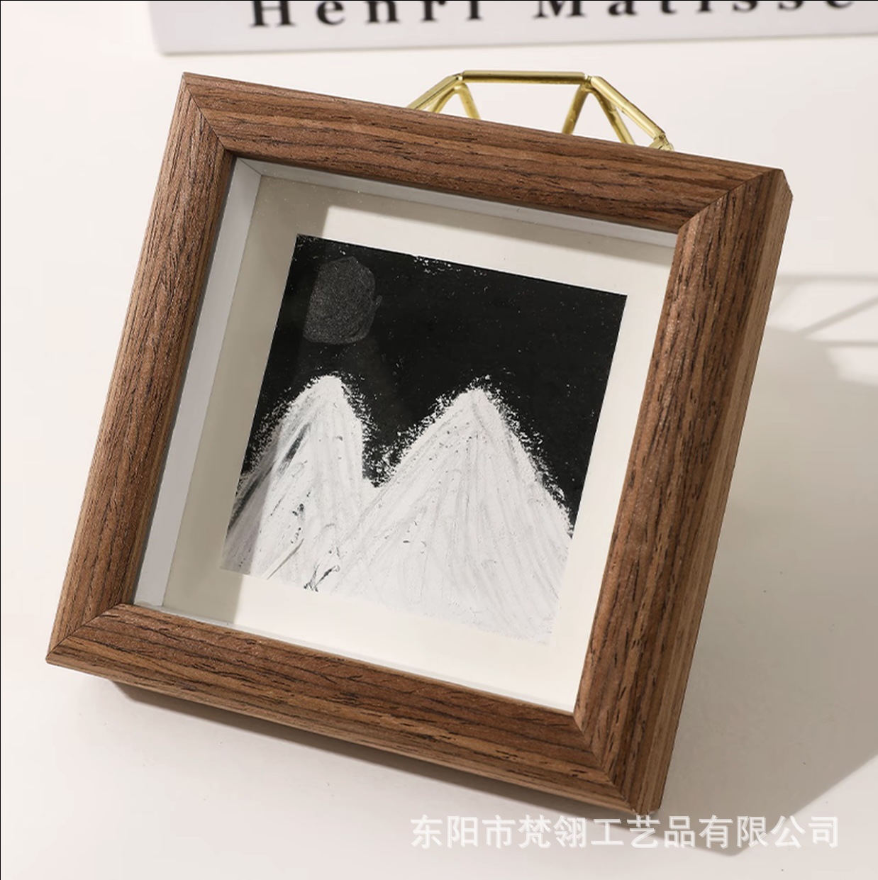 Mini Square 4inch Cartoon Oil Painting Wooden Photo Frame DIY Specimen Frame Three-Dimensional Empty Frame Picture Frame Display Wholesale