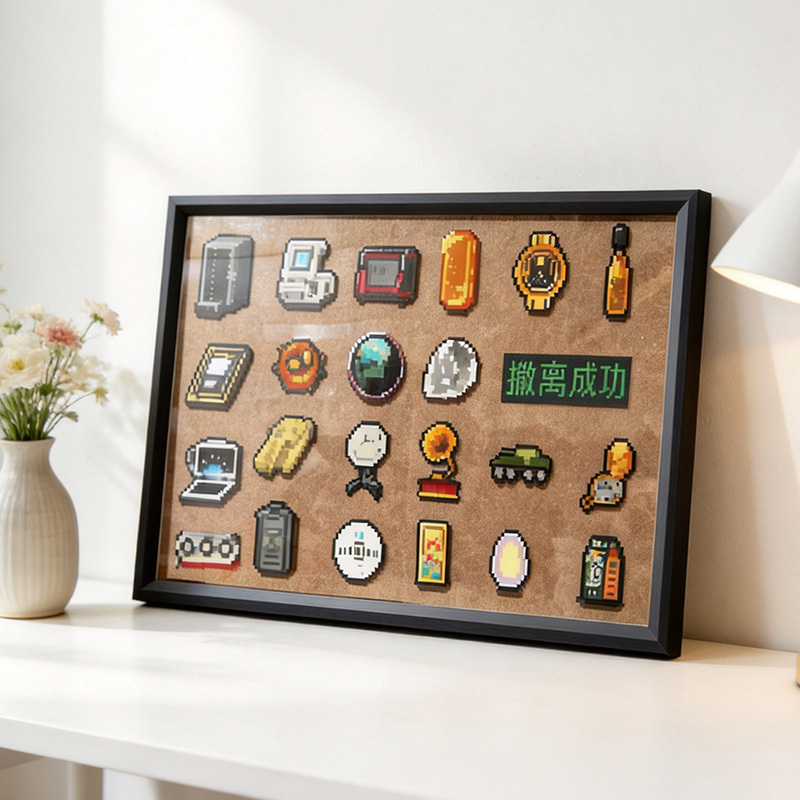 Delta Force Bead Art Photo Frame DIY Handmade Creative Hanging Gift Empty Frame for Displaying One Piece Bead Art Delta Force Bead Art Photo Frame DIY Handmade Creative Hanging Gift Empty Frame for Displaying One Piece Bead Art