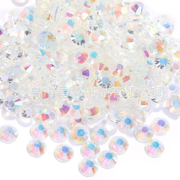 2mm-6mm flat resin drill transparent bare bottom AB round drill 14 cut DIY nail drill violent bear mobile phone drill