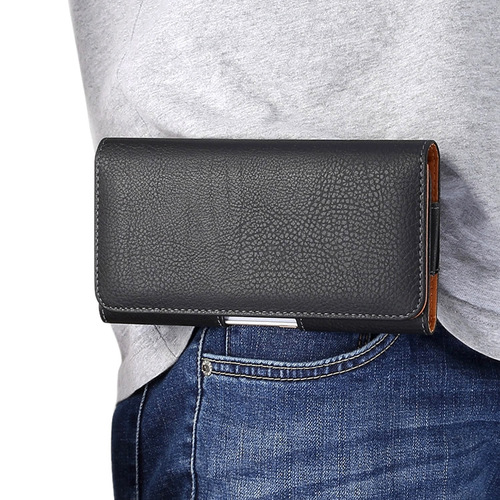 4.7-inch 5.2-inch 5.5-inch 6.2-inch 6.5-inch 7.2-inch leather-wallet phone pouch for men, cross-pocket waist bag