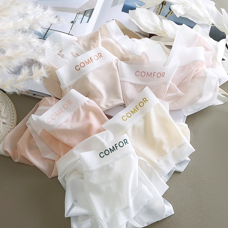 Seamless Ice Silk Smooth Lightweight Mask Pants for Girls, Quick-Dry Mid-Waist Hip-Hugging Pure Cotton Antibacterial Crotch Women's Underwear Seamless Ice Silk Smooth Lightweight Mask Pants for Girls, Quick-Dry Mid-Waist Hip-Hugging Pure Cotton Antibacterial Crotch Women's Underwear