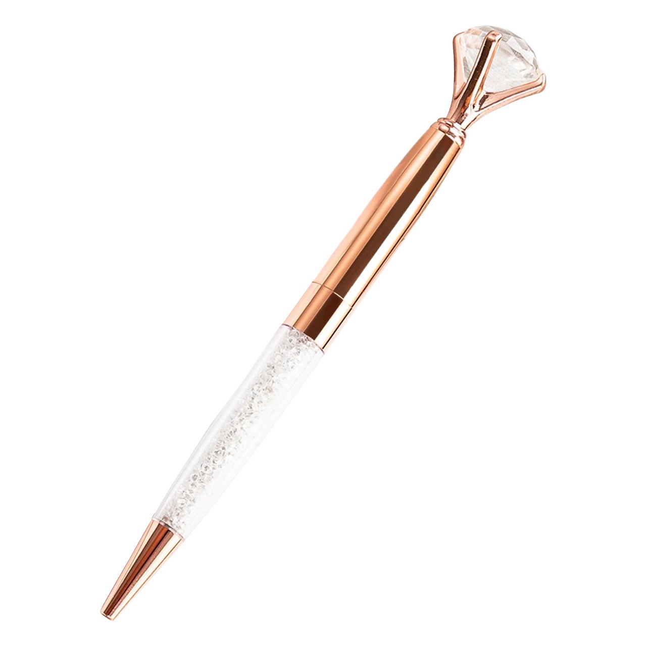 Gran pluma de diamante en stock al por mayor gran diamante bolígrafo pluma publicidad pluma regalo pluma imprimible logotipo pluma de cristal