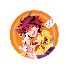 遊戲人生 NO GAME NO LIFE 二次元周邊胸針胸章馬鐵口58MM徽章