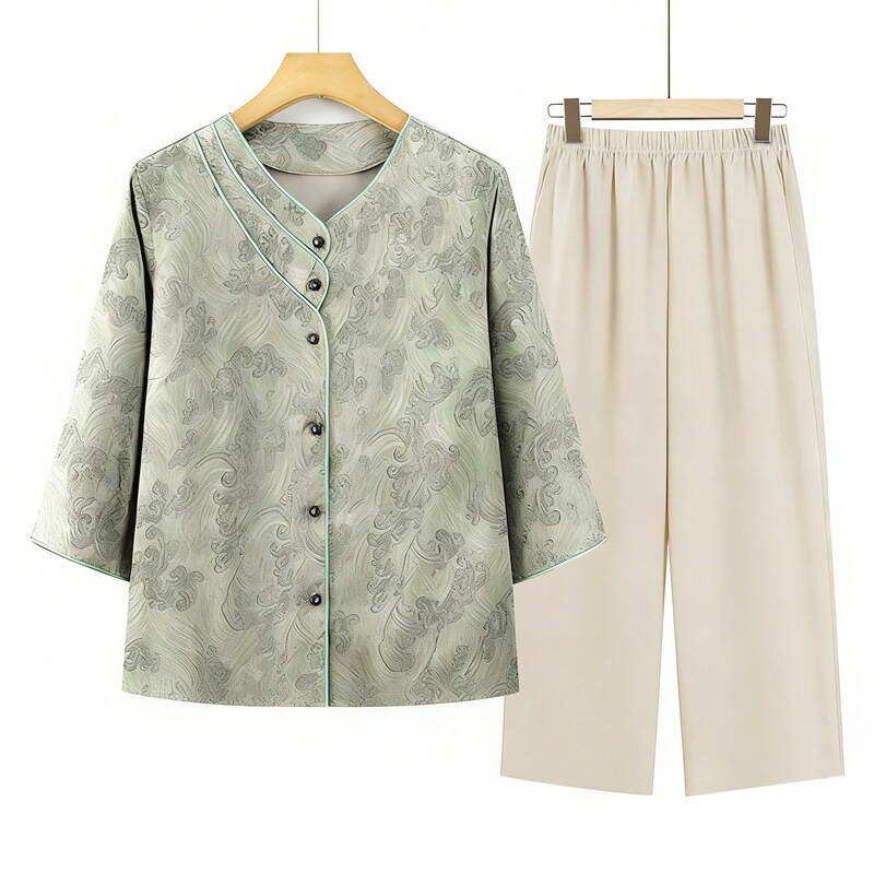 Grandma's Summer Shirt, Elderly Women's Summer Clothing, 2026 New Style Tops, Old Lady's Summer Outfit, Mom's Spring Outfit