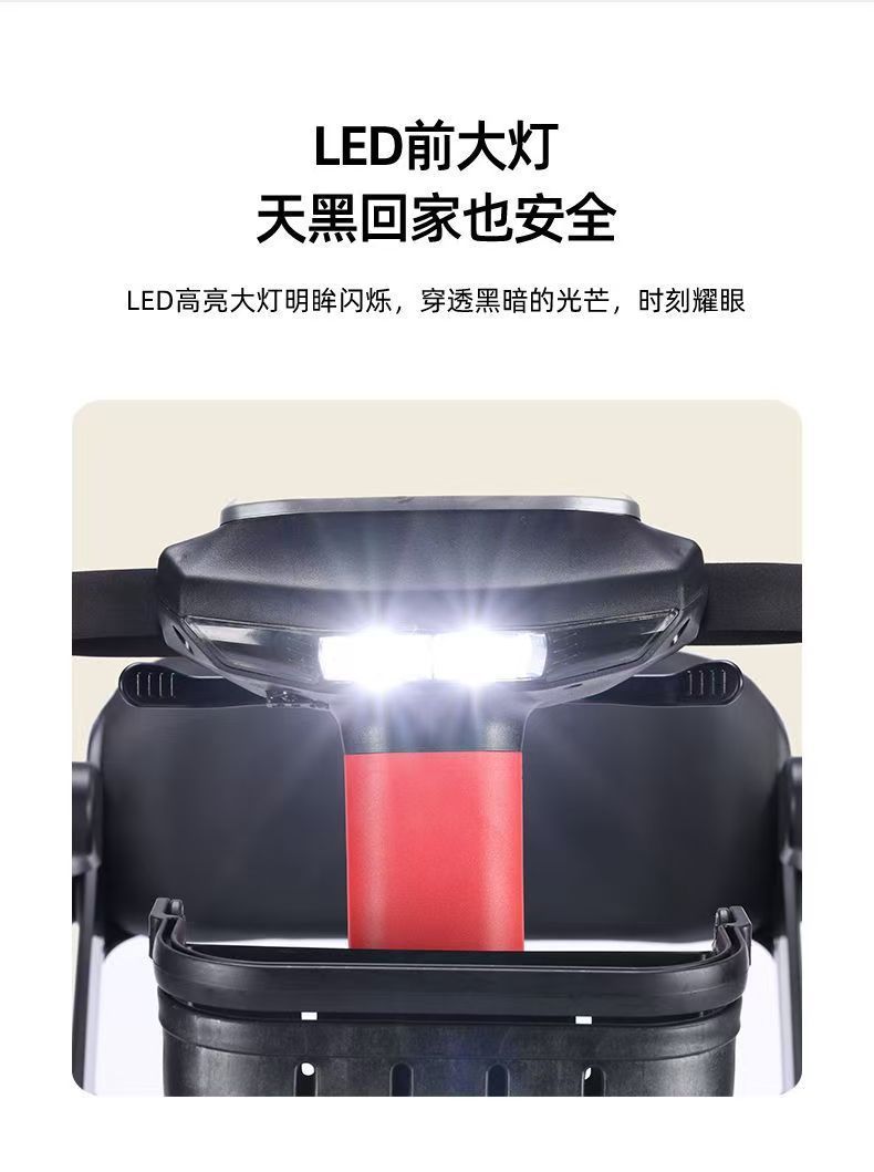 Cross-Border Elderly Scooter for Disabled People Four-Wheel Intelligent Special Power-Assisted Household Foldable Leisure Electric Scooter