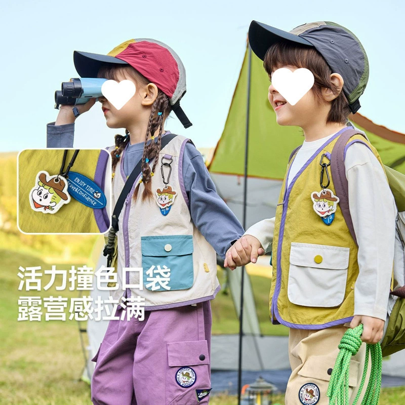 25 новых детских жилетов, весенняя новая повседневная уличная рабочая одежда для мальчиков и девочек, летний однослойный тонкий стильный жилет