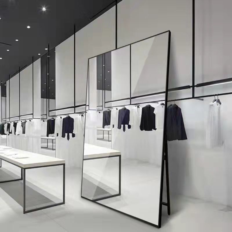 *ネット有名人の生放送、衣類やウェディングドレス店向けの特大姿見、背が高く細く見える特別な床置き試着鏡、全身床置き|undefined