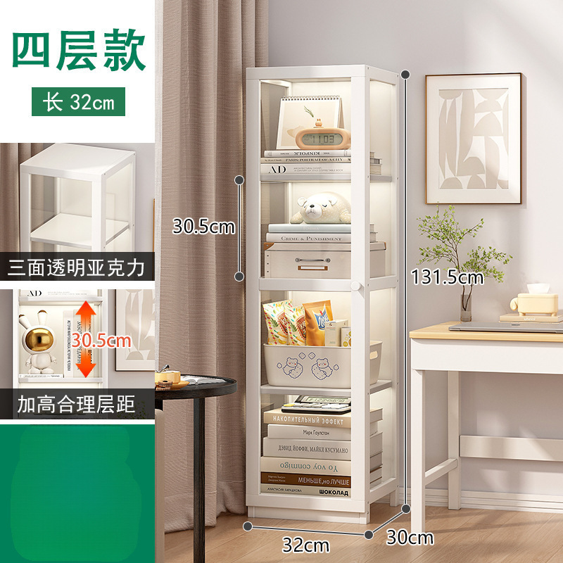 手作りキャビネット透明アクリル谷子展示痛みキャビネット床置き壁付家庭用リビングルーム置物本棚一体|undefined