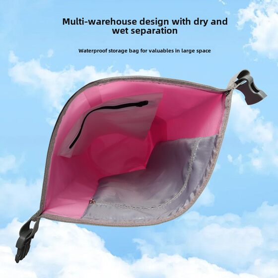 Carbon Fiber Waterproof Bag Portable Bucket Bag Waterproof Bag Beach Drifting Swimming Bag Outdoor Backpack